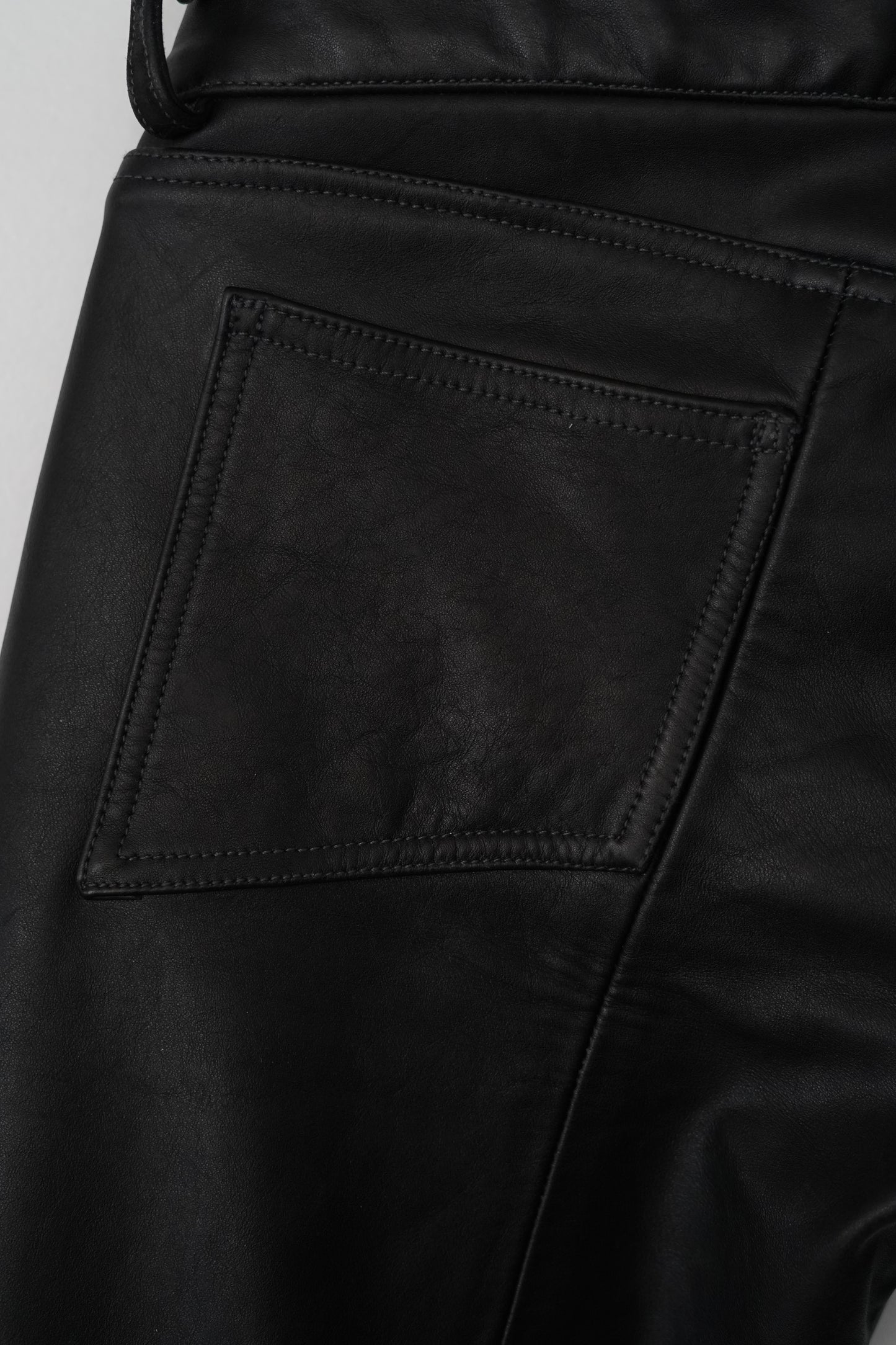 JCP Jet Black Leather Pants (M)
