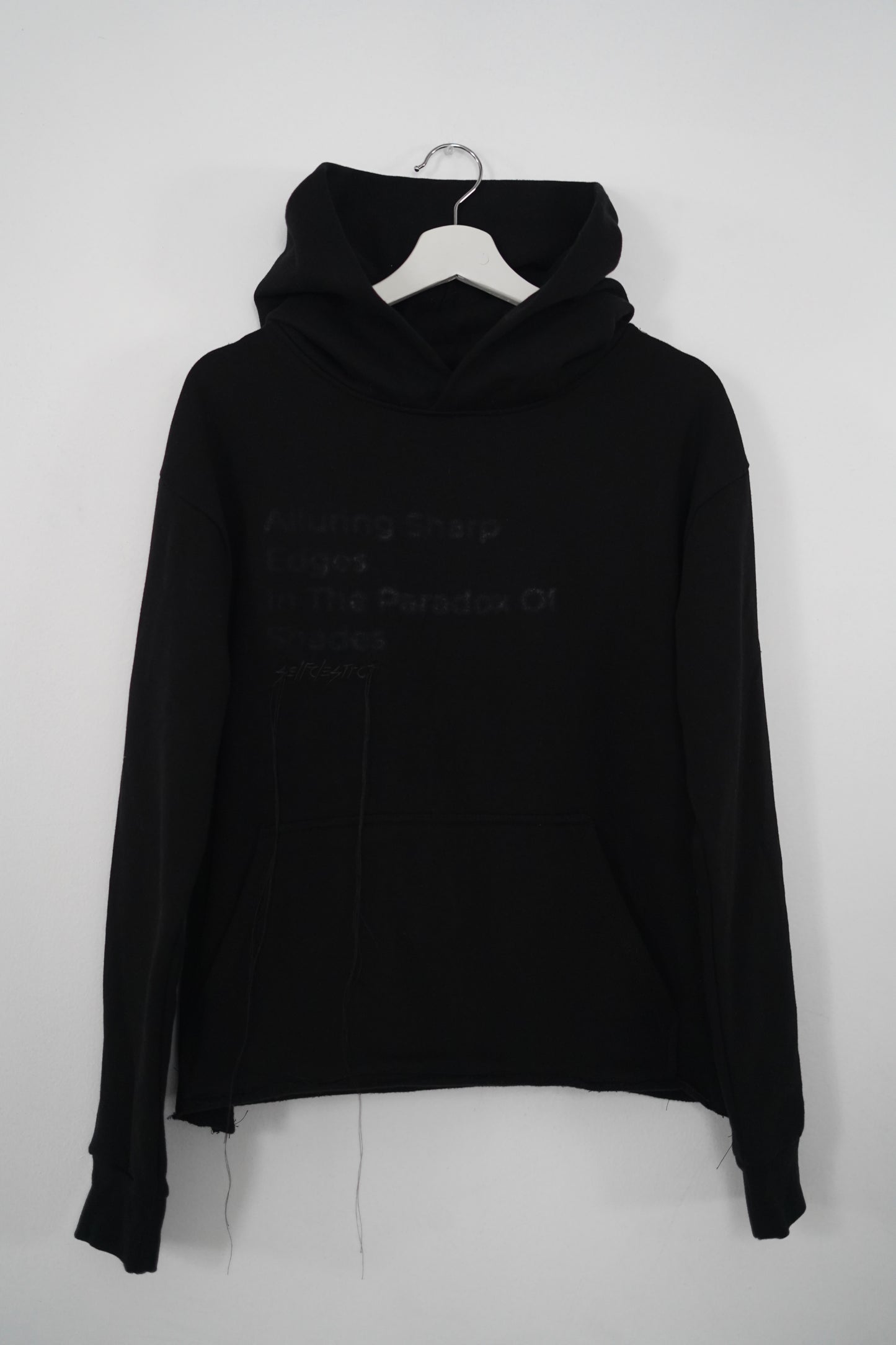 Black Monotone Shadow Hoodie