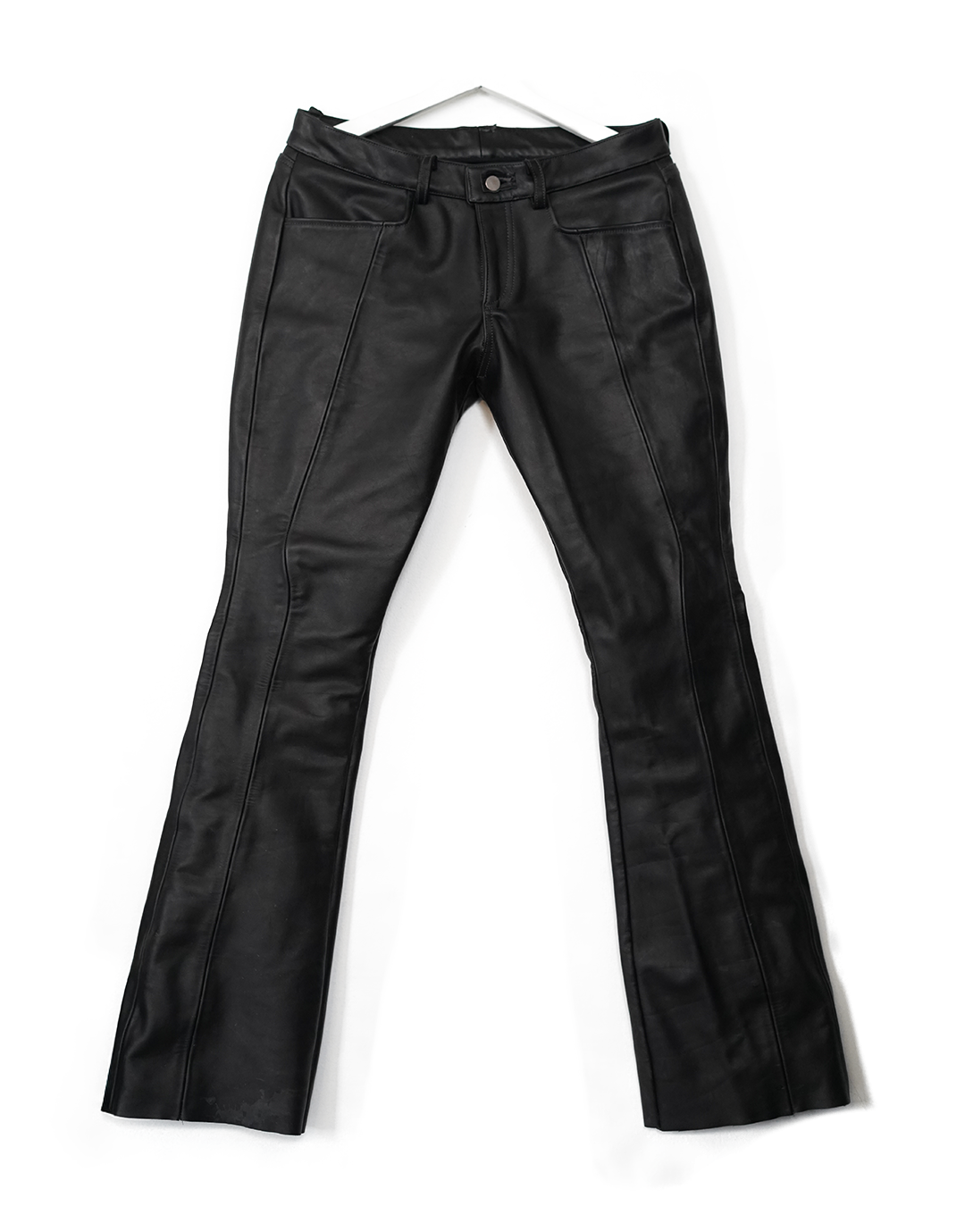 JCP Jet Black Leather Pants (M)