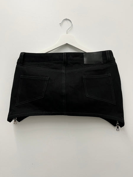 Separating Zipper Skirt (Denim)