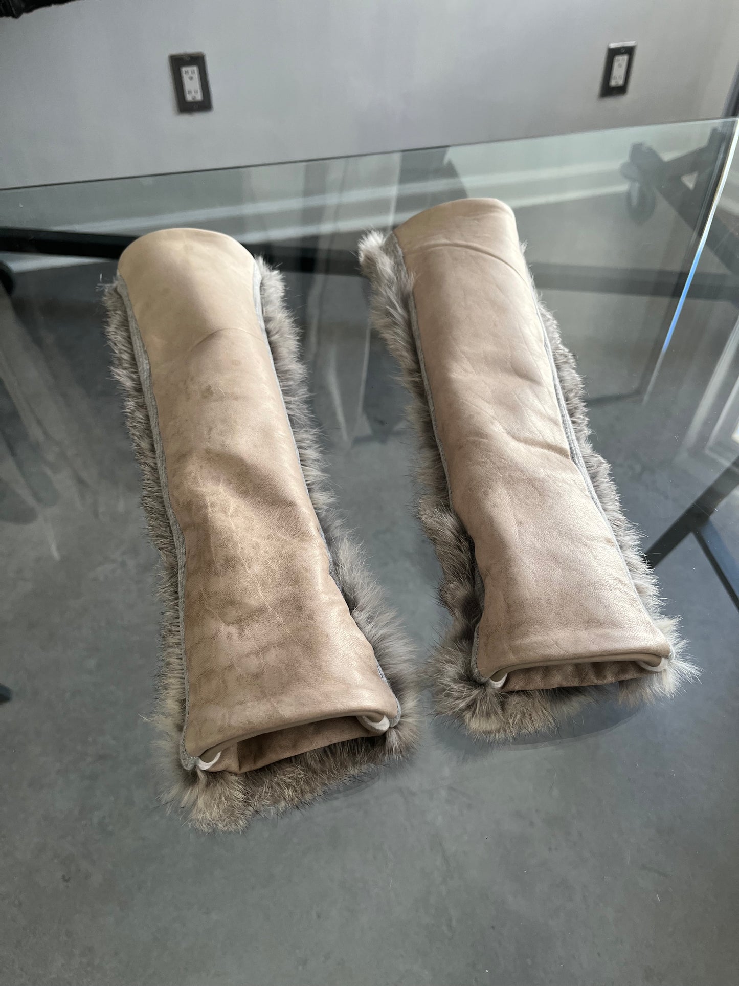 Fur & Leather Arm Warmers