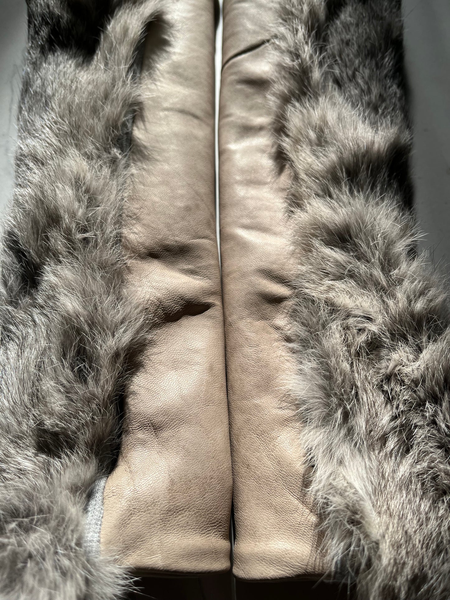 Fur & Leather Arm Warmers