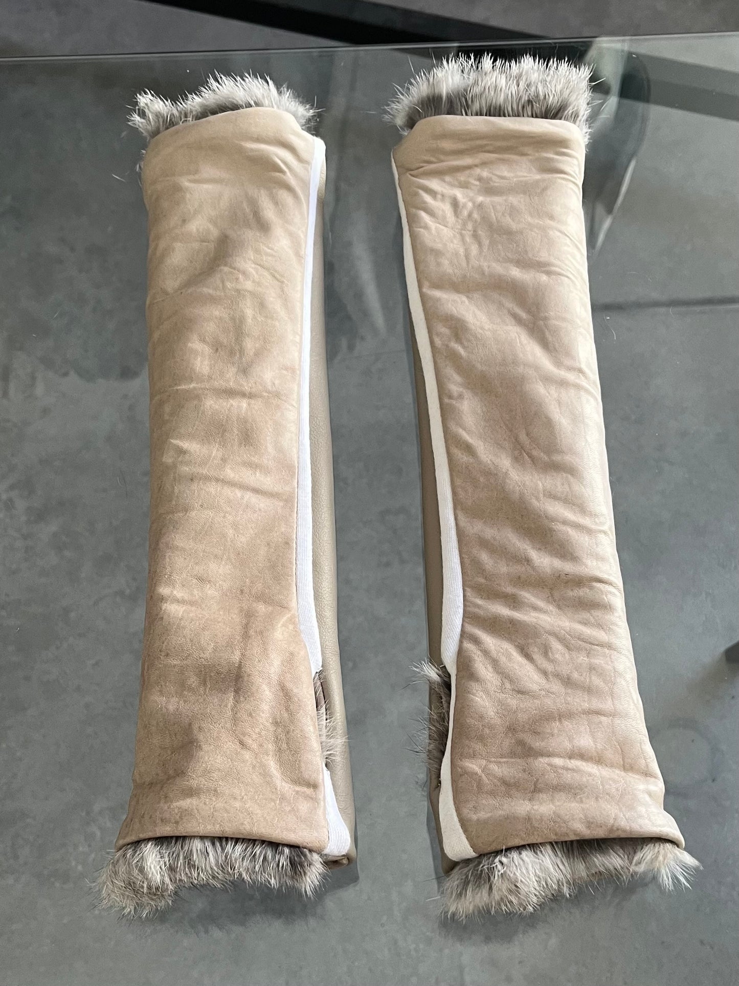 Fur & Leather Arm Warmers