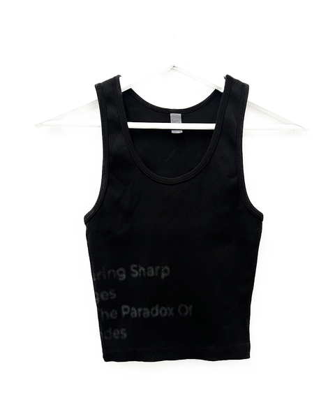 Black Shades Crop Tank Top