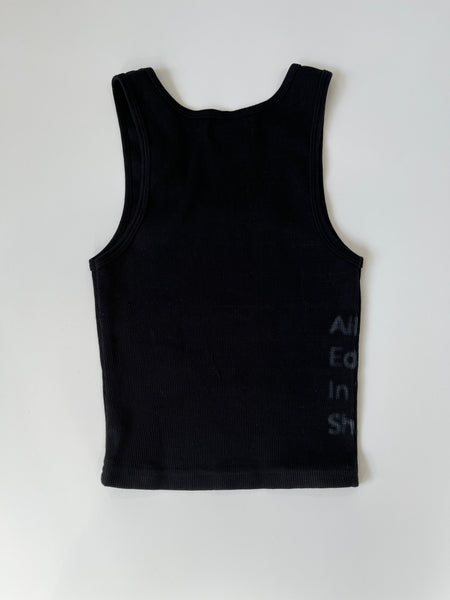 Black Shades Crop Tank Top