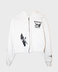 Cropped Angel Zip Up